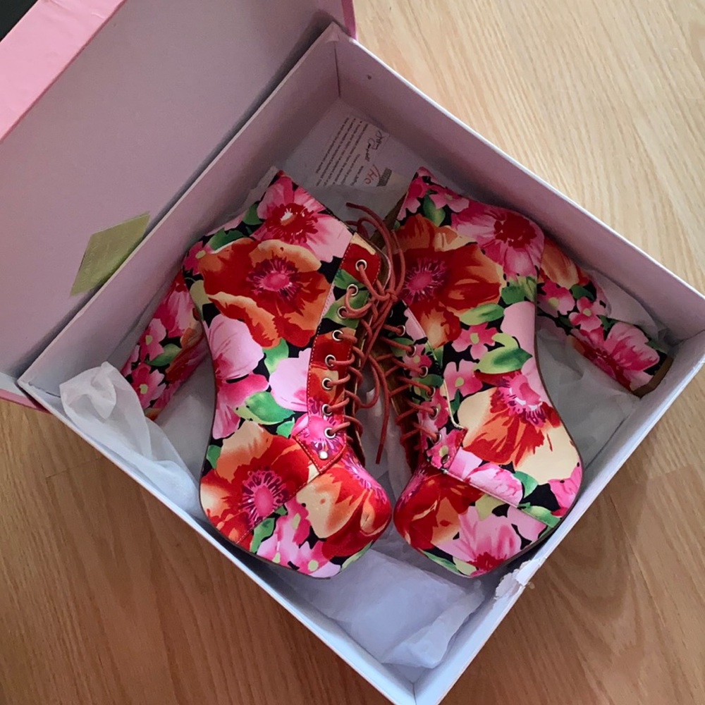 Jeffrey Campbell Lita-Fab Multi Flowers